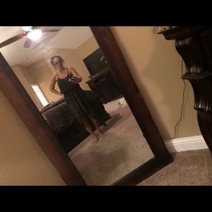 High low spaghetti strap dress